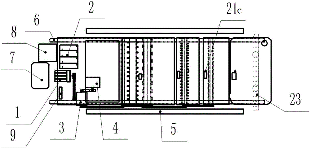 Tray arranging and sowing machine for seedling raising