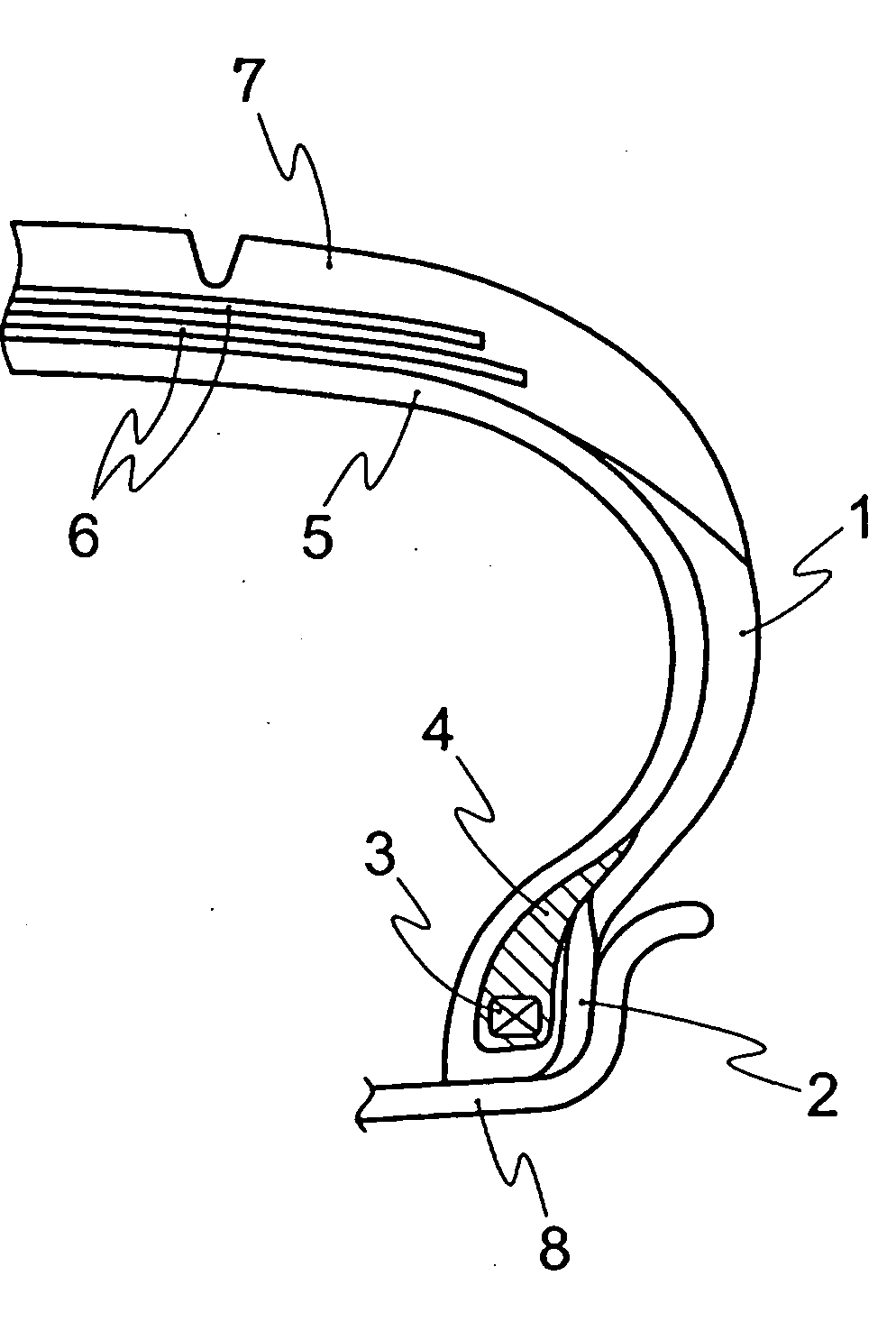 Rubber Composition for Bead Apex and Tire Having Bead Apex Prepared Using Same