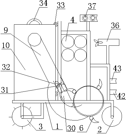 Shellfish collecting machine