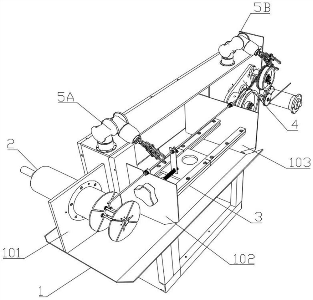 A kind of cable drawing structure and cable drawing method