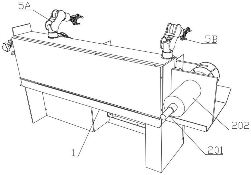 A kind of cable drawing structure and cable drawing method