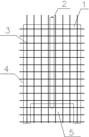 Concrete prefabricated wall body and vertical pouring hole remaining method thereof