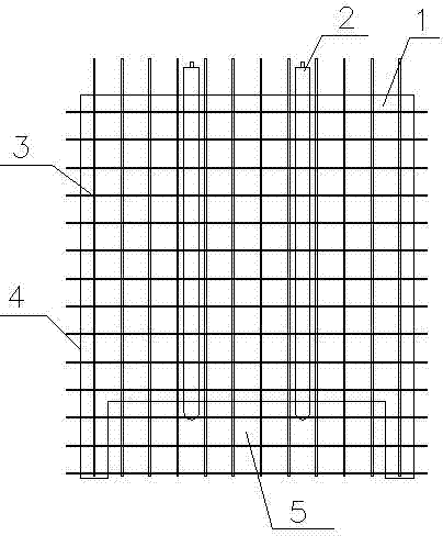 Concrete prefabricated wall body and vertical pouring hole remaining method thereof