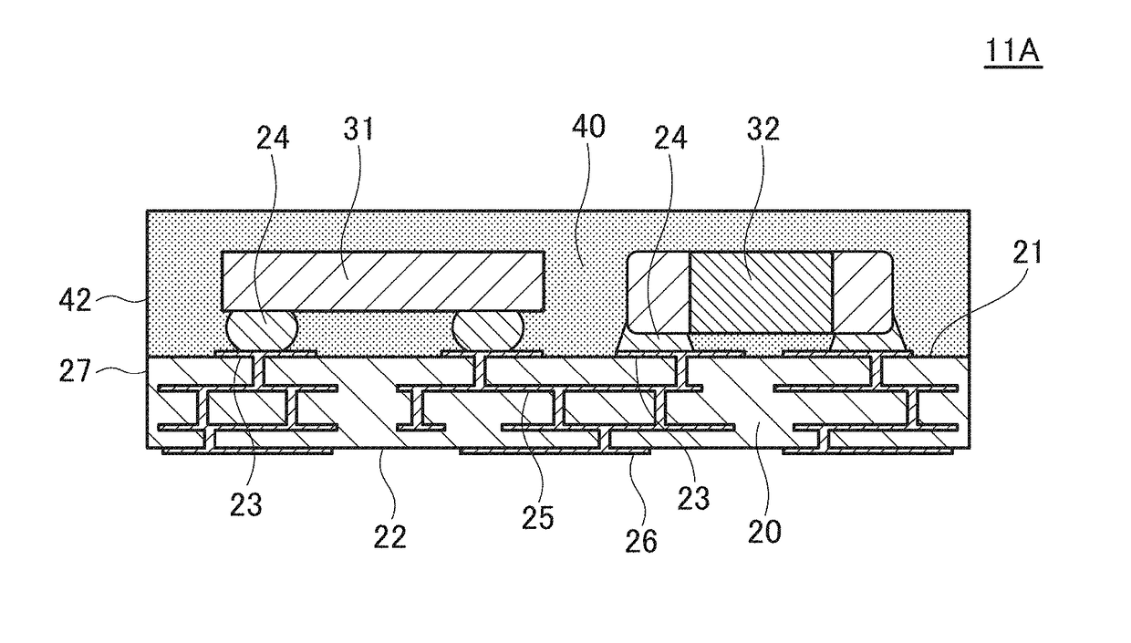 Composite magnetic sealing material and electronic circuit package using the same