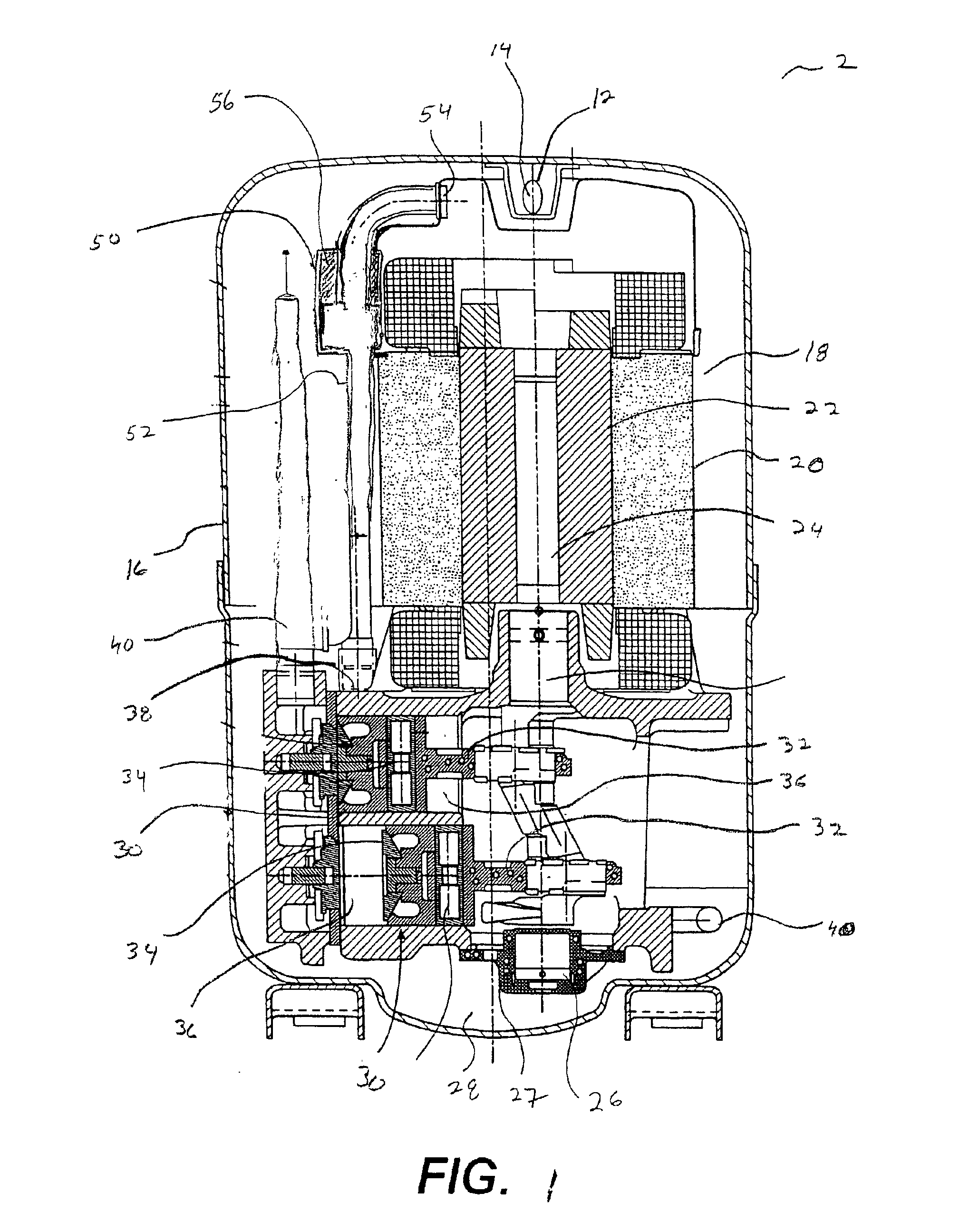 Resistive suction muffler for refrigerant compressors