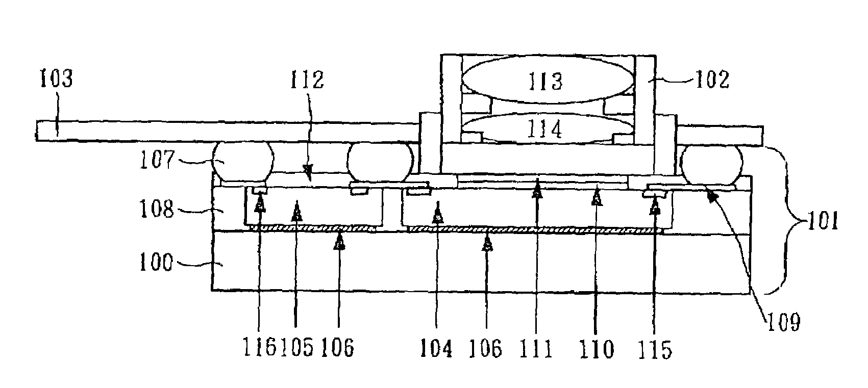 Structure of image sensor module and a method for manufacturing of wafer level package