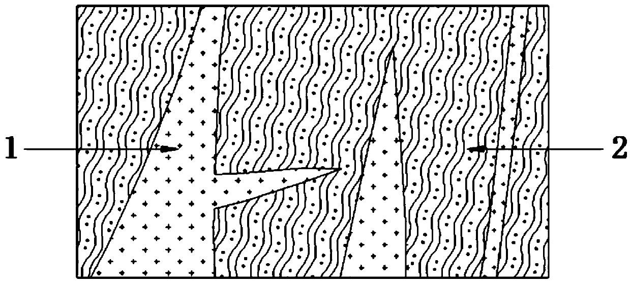 Method for classifying complicated engineering geological formation complexes interspersed with irregular intrusive rocks and veins