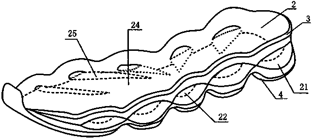 Cooling and damping sneaker