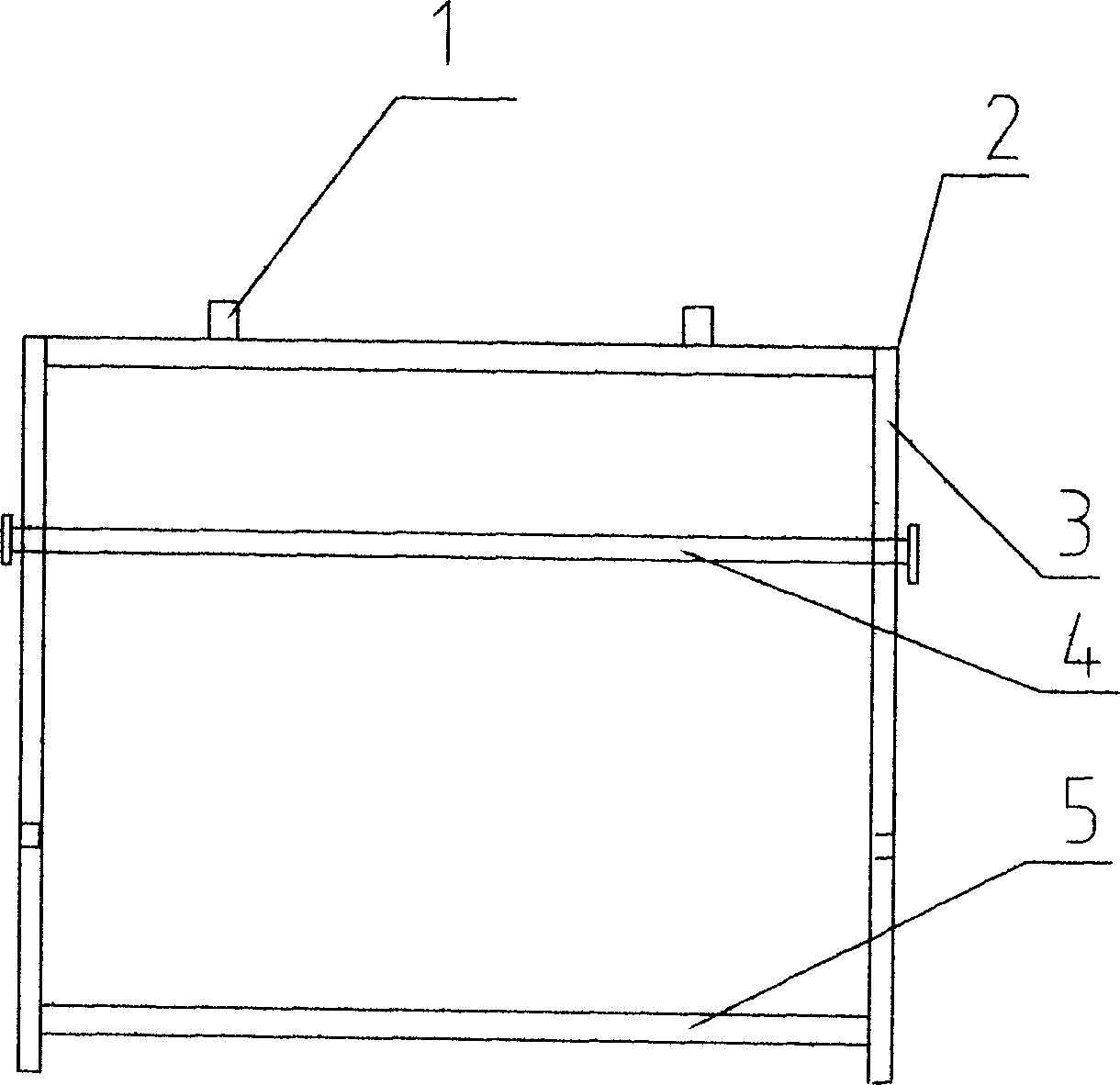 Outside edge-protector steel ring shelf for containing cargo