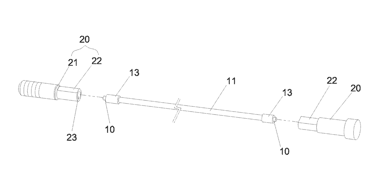 Bearing cable structure while fabricating panel