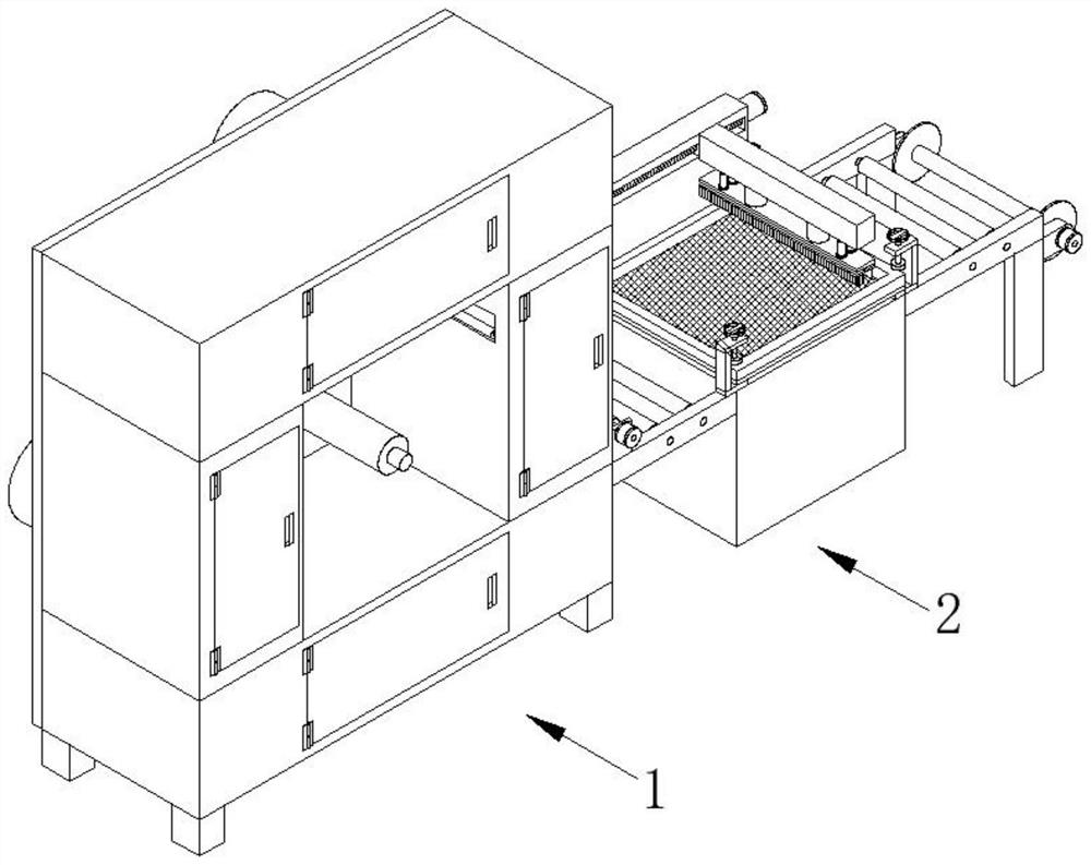 Integrated screen printing device capable of realizing fully-automatic drying