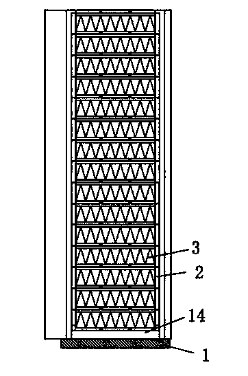 High-temperature acidic flue gas deacidification device arranged in garbage incinerator