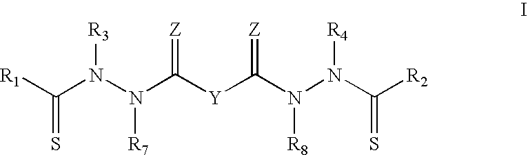 Purification of bis (thiohydrazide amides)