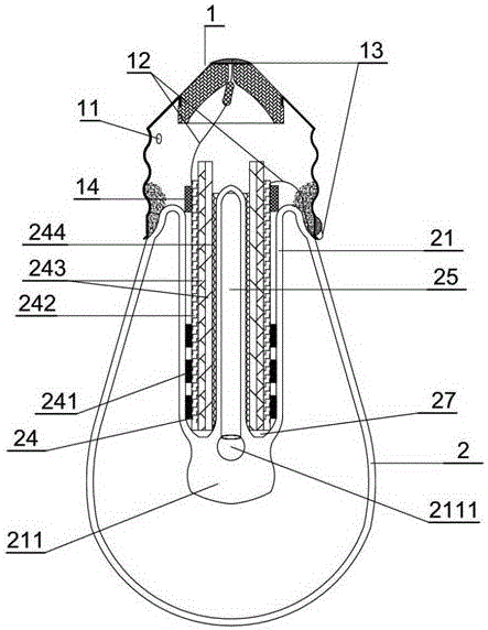 LED bulb having excellent ventilating and heat dissipation functions