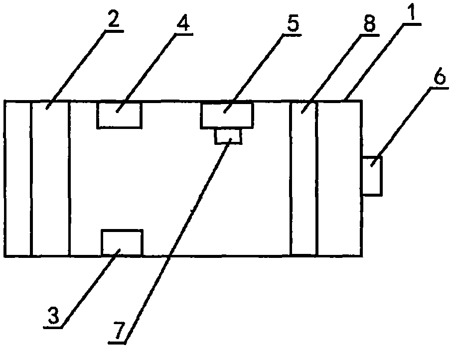 Induction module of goods conveying equipment