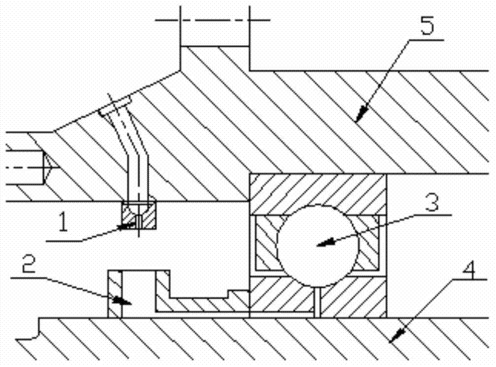 High-speed lower lubricating device for bearing ring