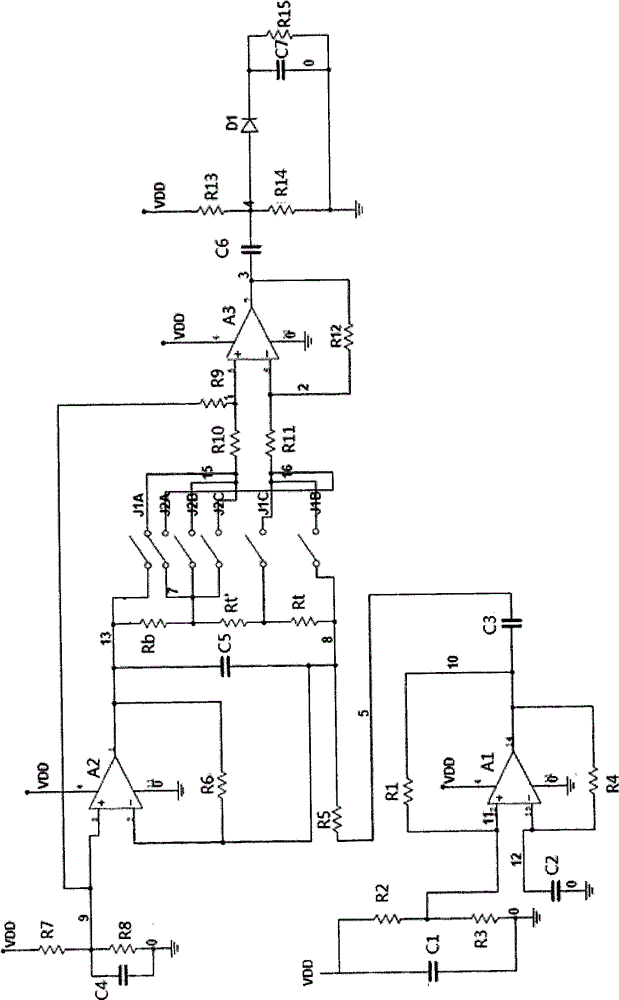 Fat measurement circuit and body fat scale