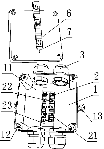 Anti-explosion junction device good for preventing electrified wrong opening