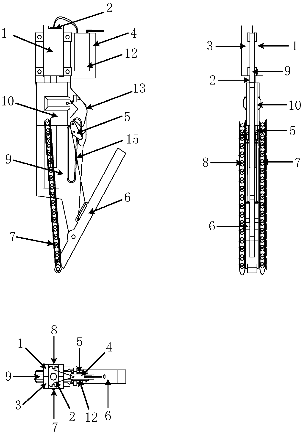 Movement bionic mechanism for simulating jumper jumping device and jumping method of movement bionic mechanism