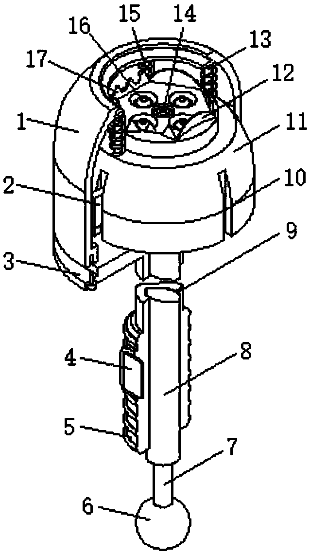 Cap-shaped blunt stripper special for gastrointestinal endoscope