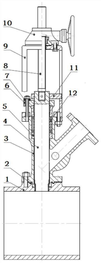 Discharge valve for slurry bed residual oil hydrogenation device