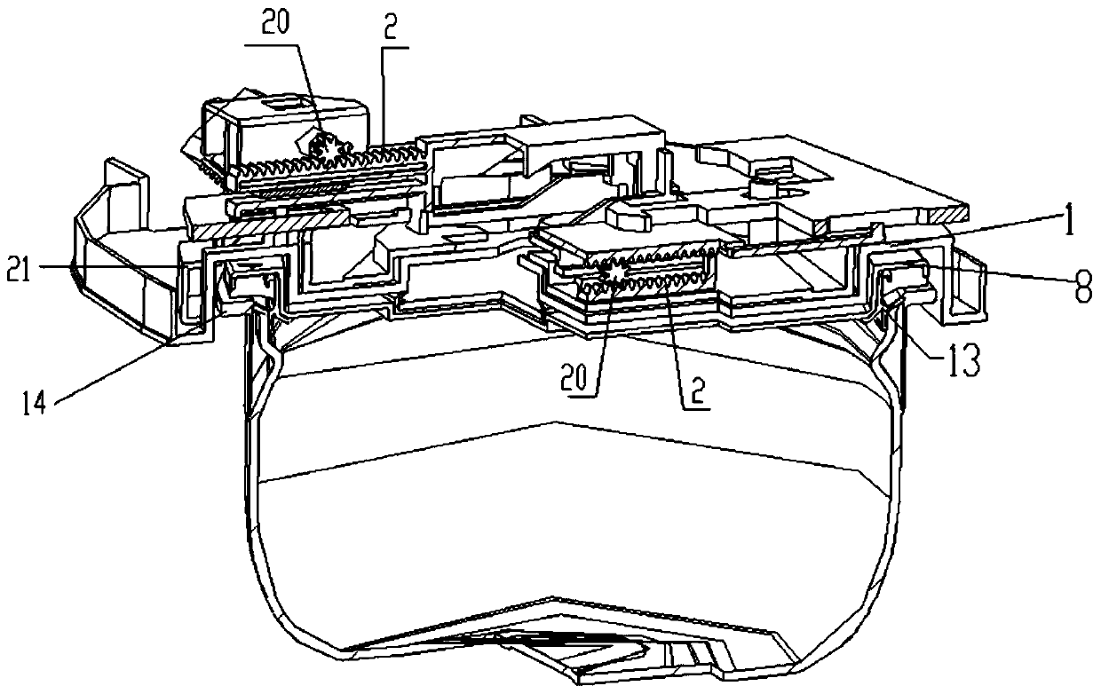 Pot cover opening and closing structure and cooking equipment