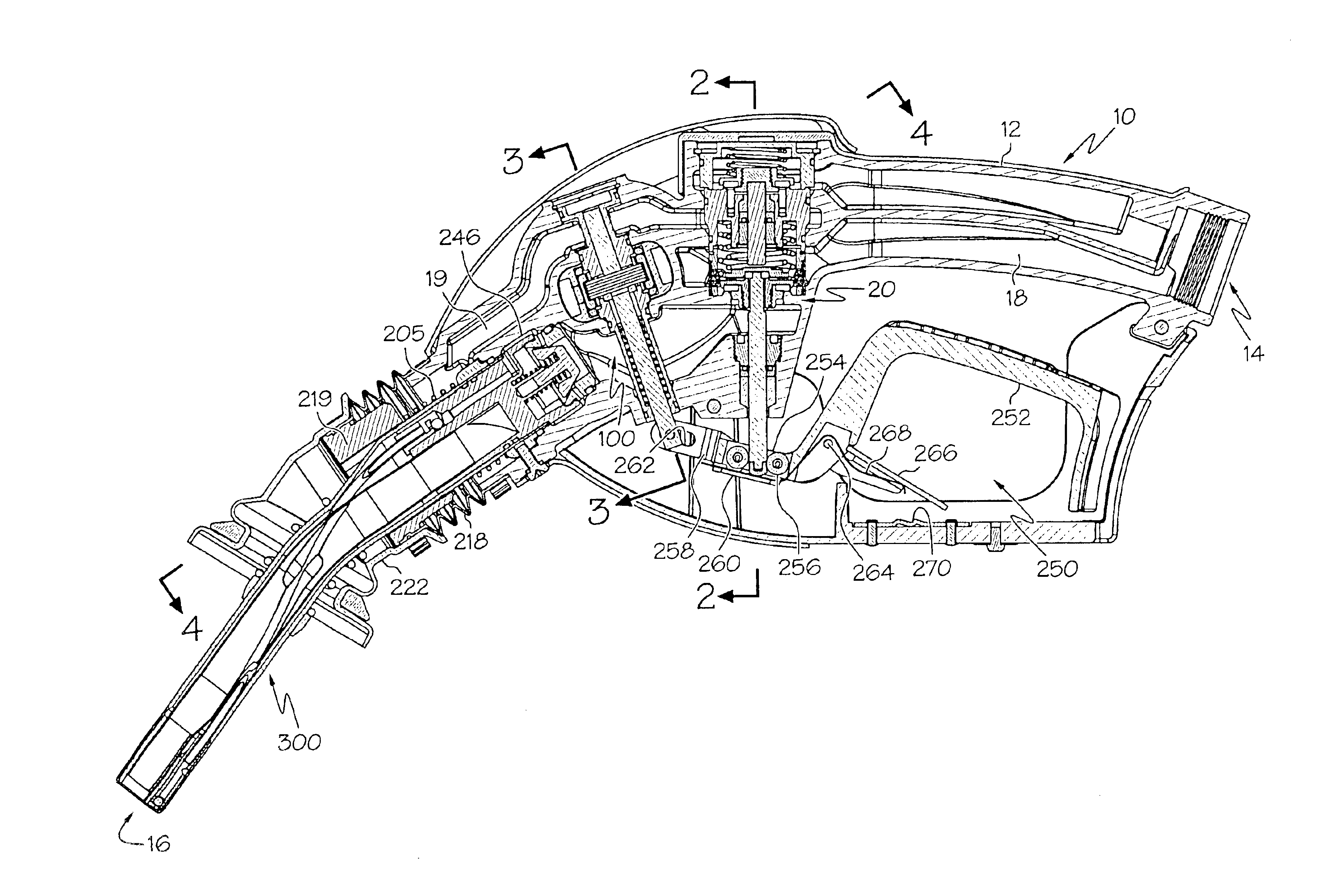 Nozzle including first and second lever portions