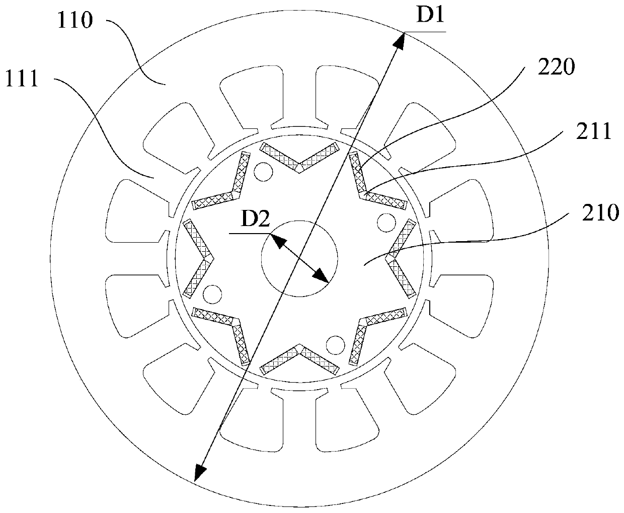 Motor, compressor and refrigeration equipment