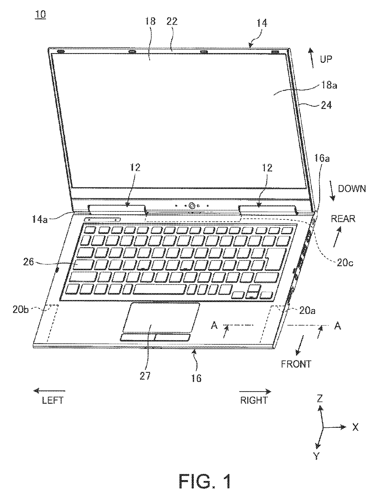 Electronic apparatus with shielded antenna space