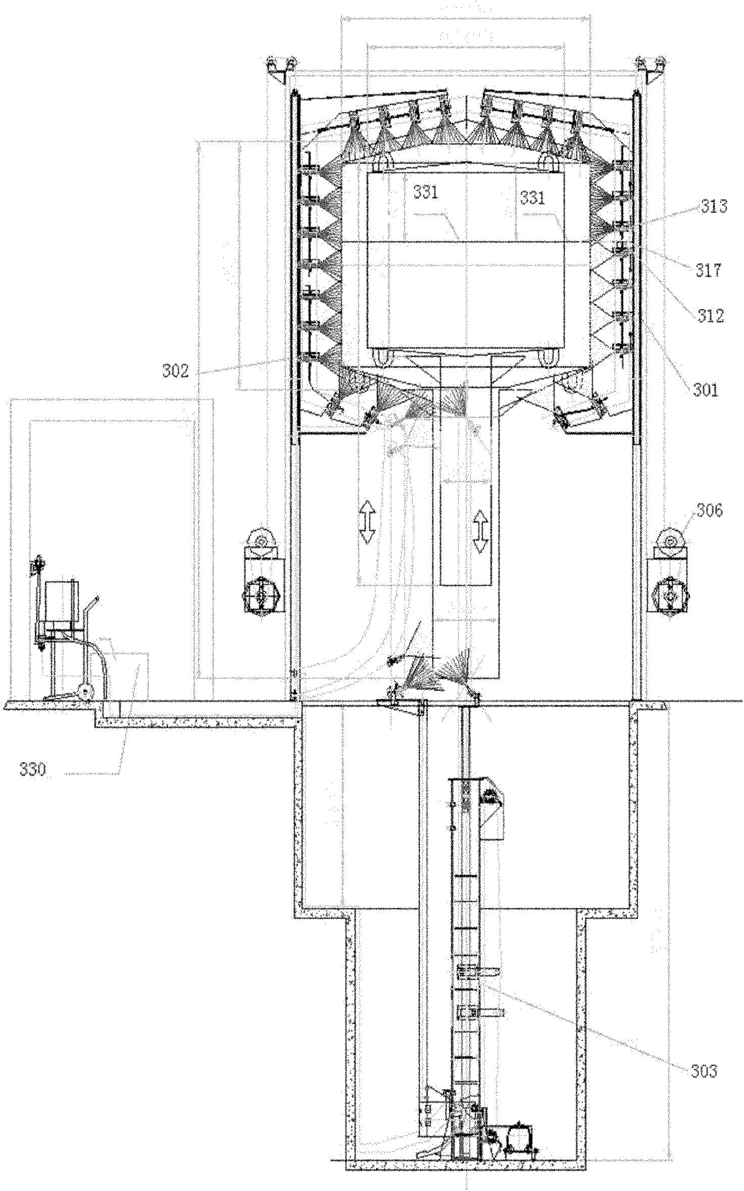 Automatic production line system for coating and maintaining buoys and application method thereof