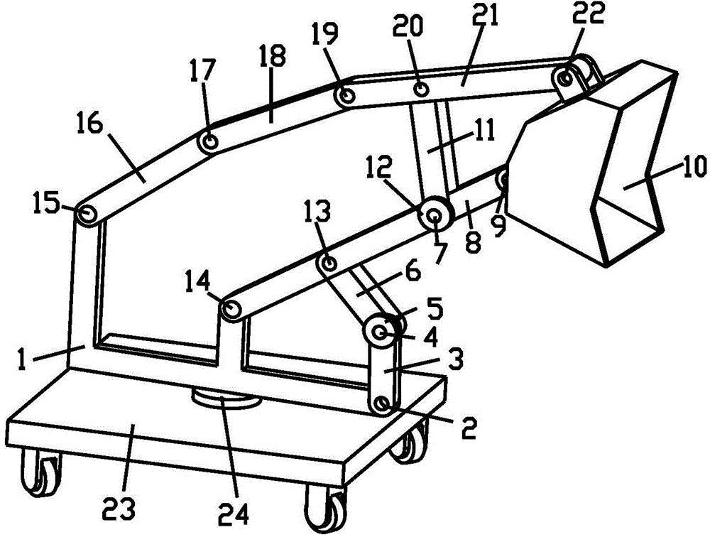 MDOF movable loading mechanism with initiative metamorphism function