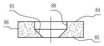 Circular-slide-way aluminum oxide medical four-side same-plane measuring rule