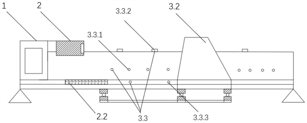 Test simulation system and test simulation method for reservoir sand peak scheduling