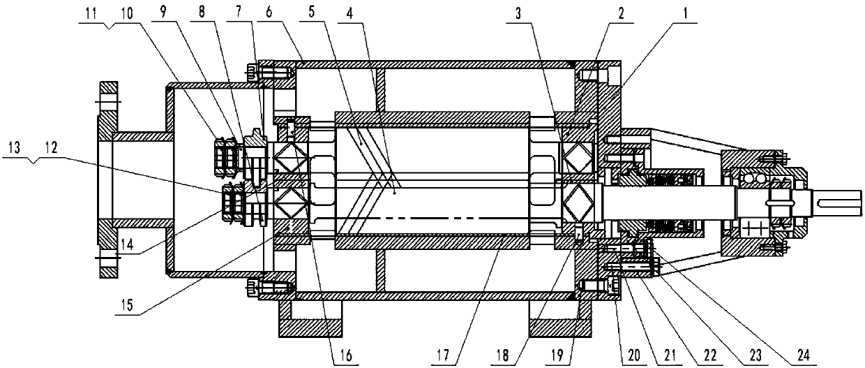 A clearance-adjustable twin-screw pump