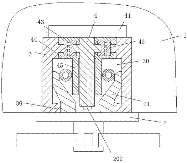 A ceiling fan installation device