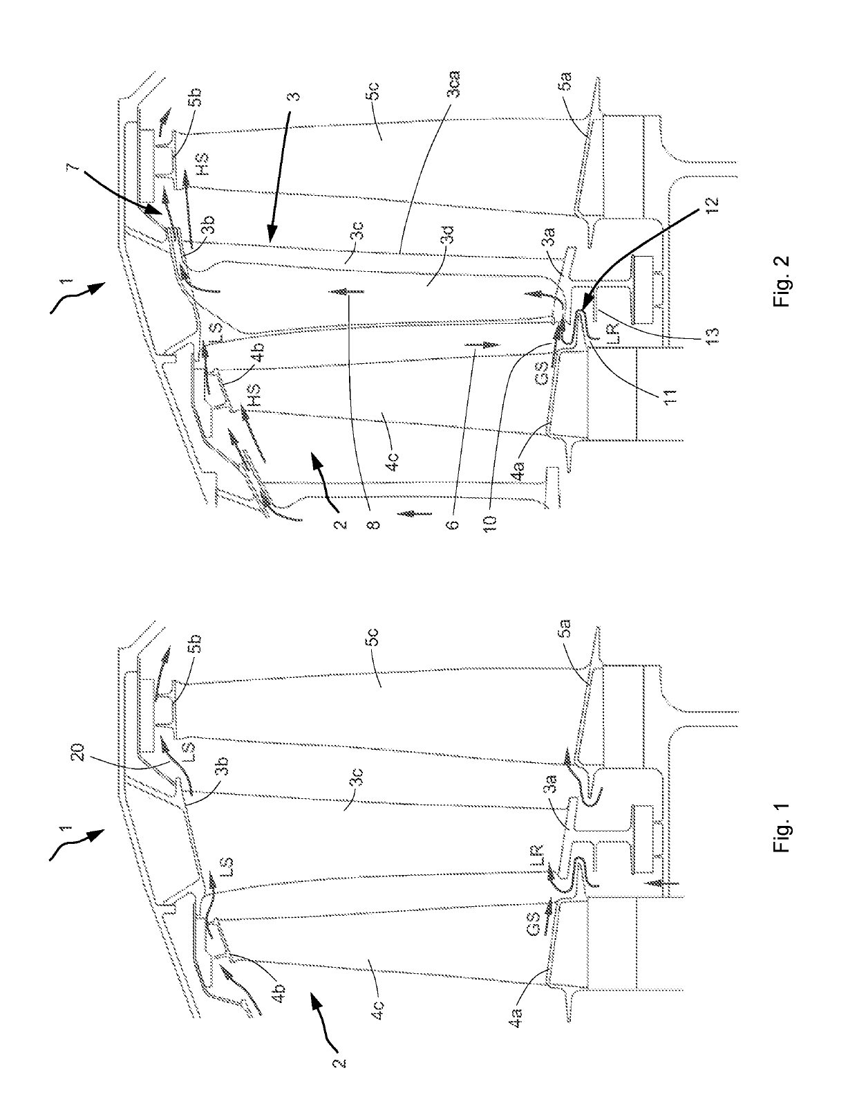 Stator vane for a turbine of a turbomachine