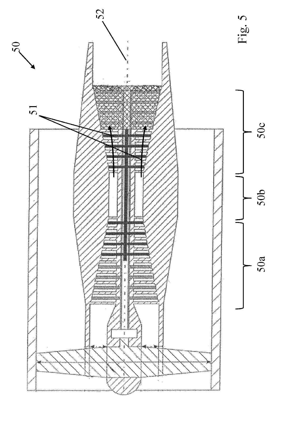 Stator vane for a turbine of a turbomachine