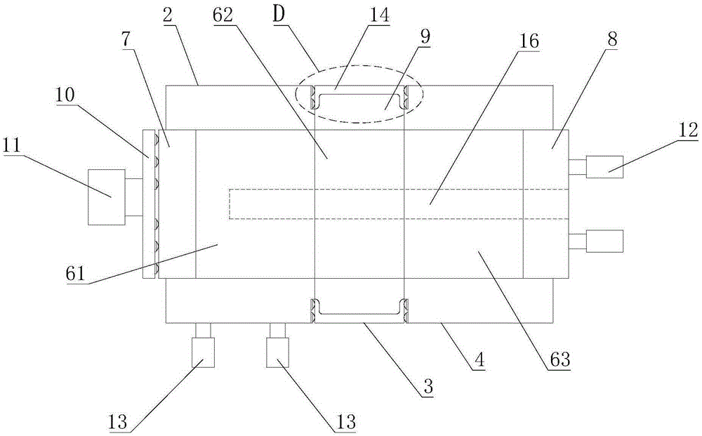 Weak structural belt diastrophism simulation test device under stress action