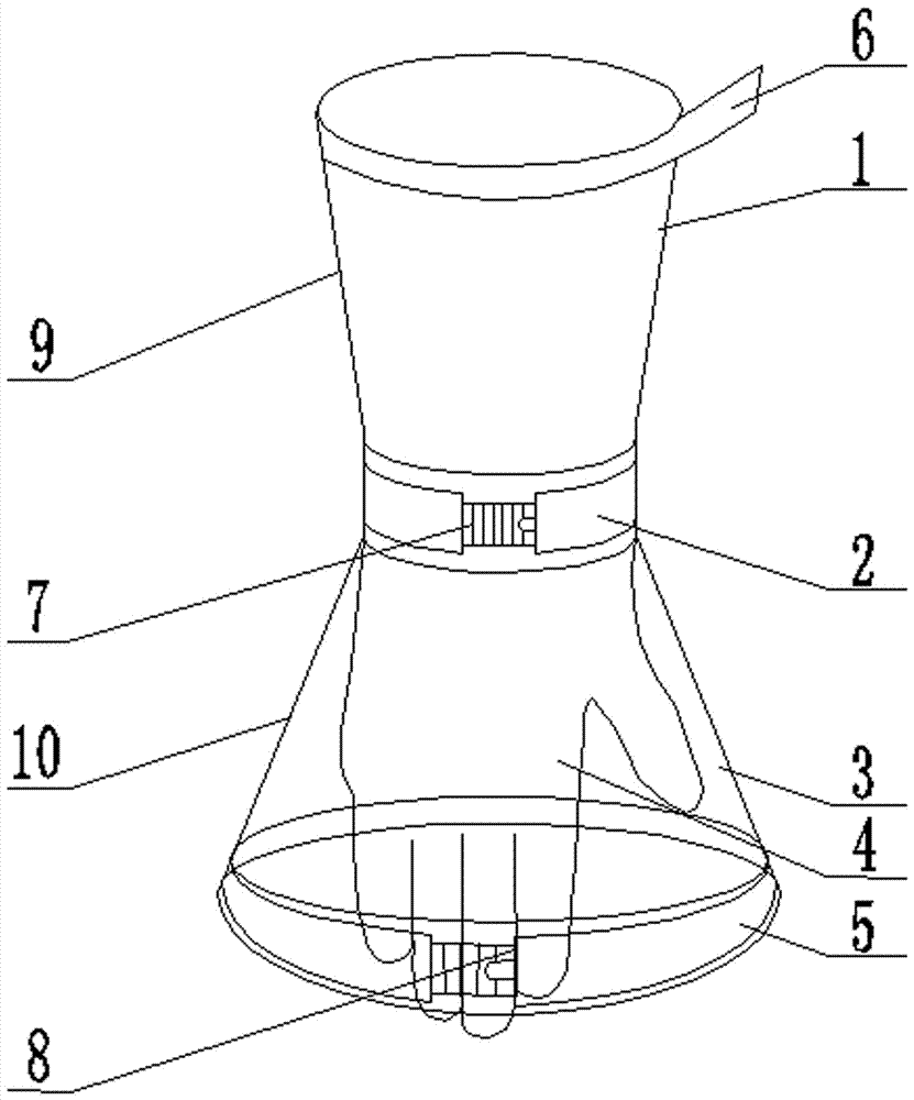 Disposable adjustable hand-assisted device for peritoneoscope