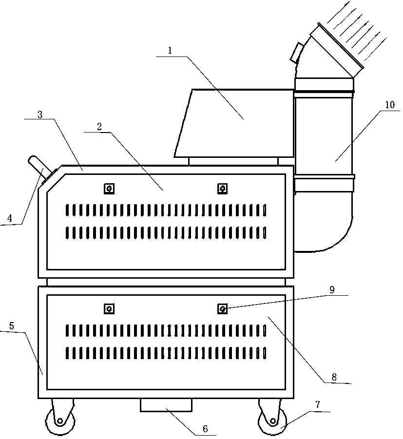 Movable chlorine dioxide disinfector