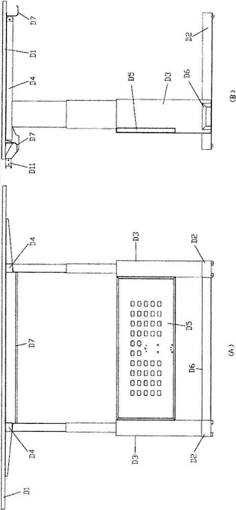 Table with lifting device