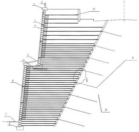 Geogrid reinforced wall and construction method thereof