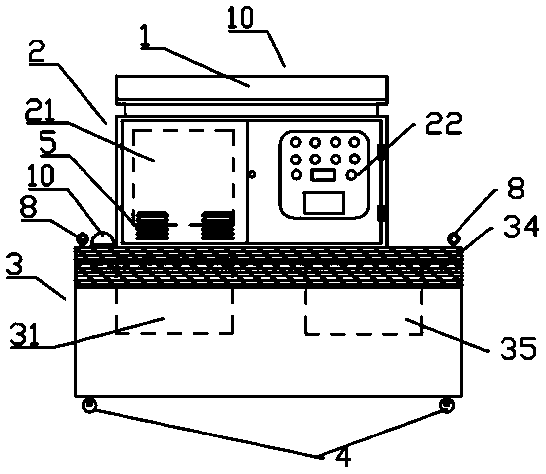 Ship type garbage processing device capable of processing water borne garbage