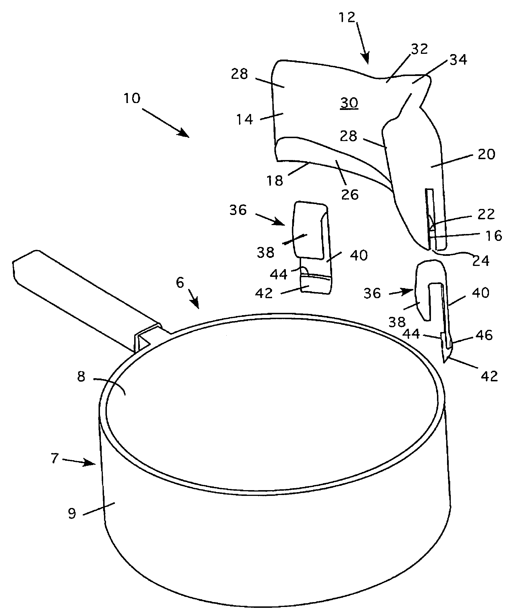 Removable pour spout