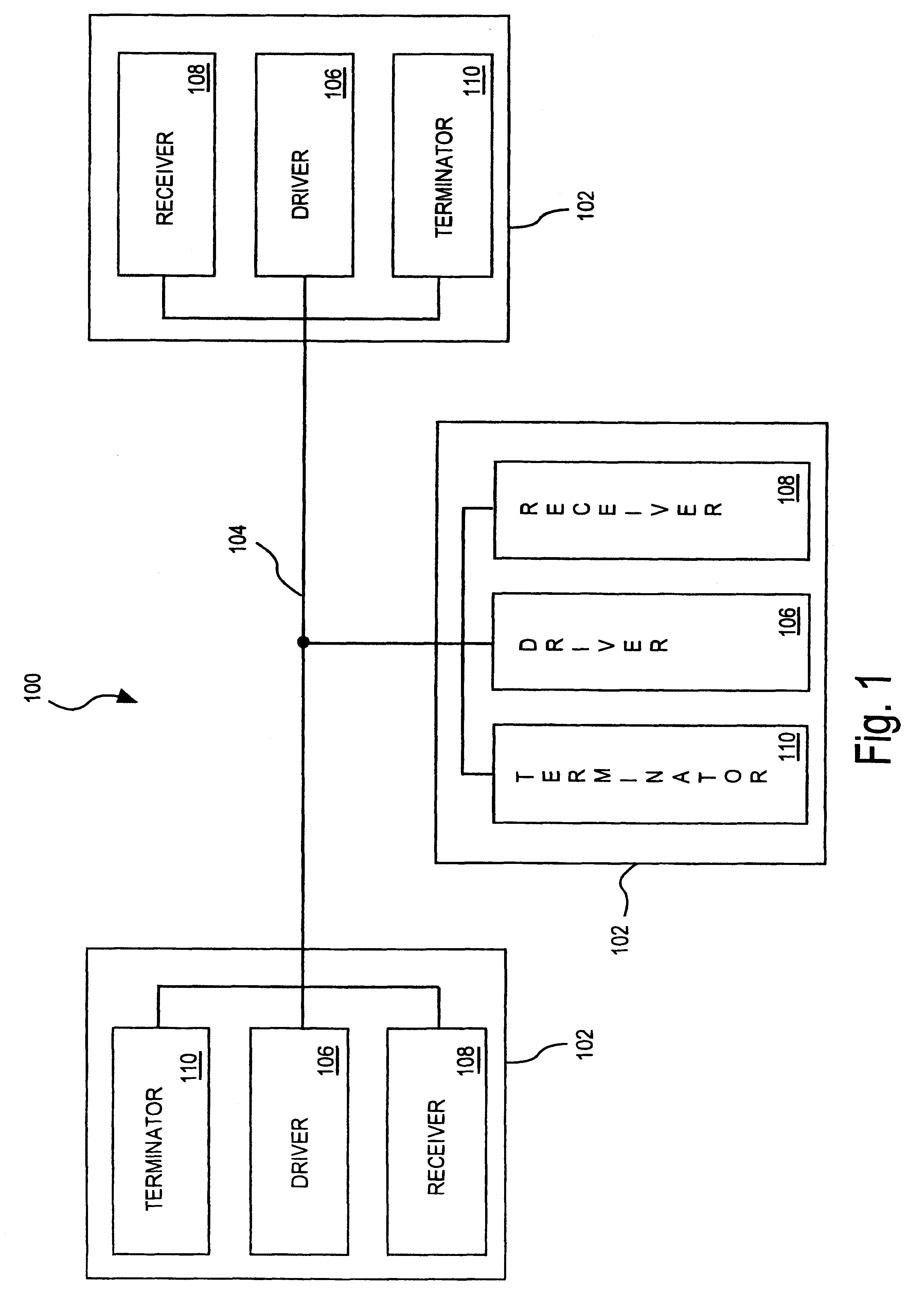 Termination of transmission lines using simultaneously enabled pull-up and pull-down circuits