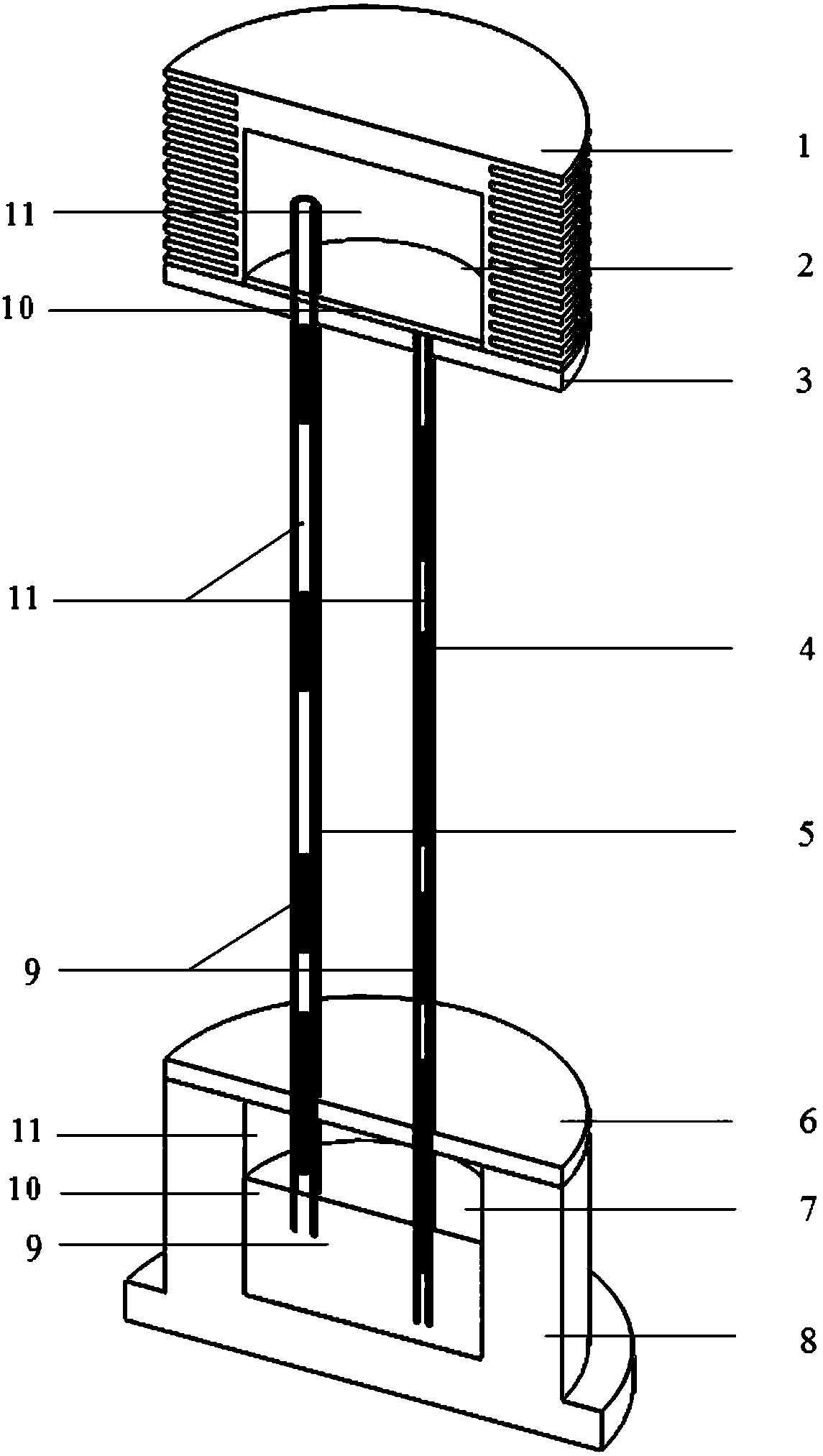 Circulating heat dissipation device for tailpipe nozzle