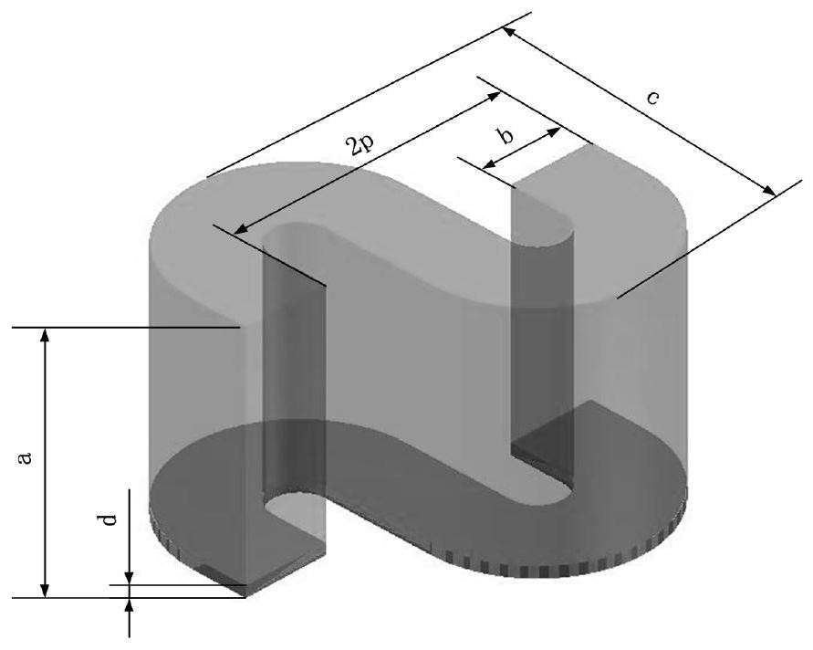 Distributed attenuator suitable for folded waveguide traveling wave tube and distributed attenuation method