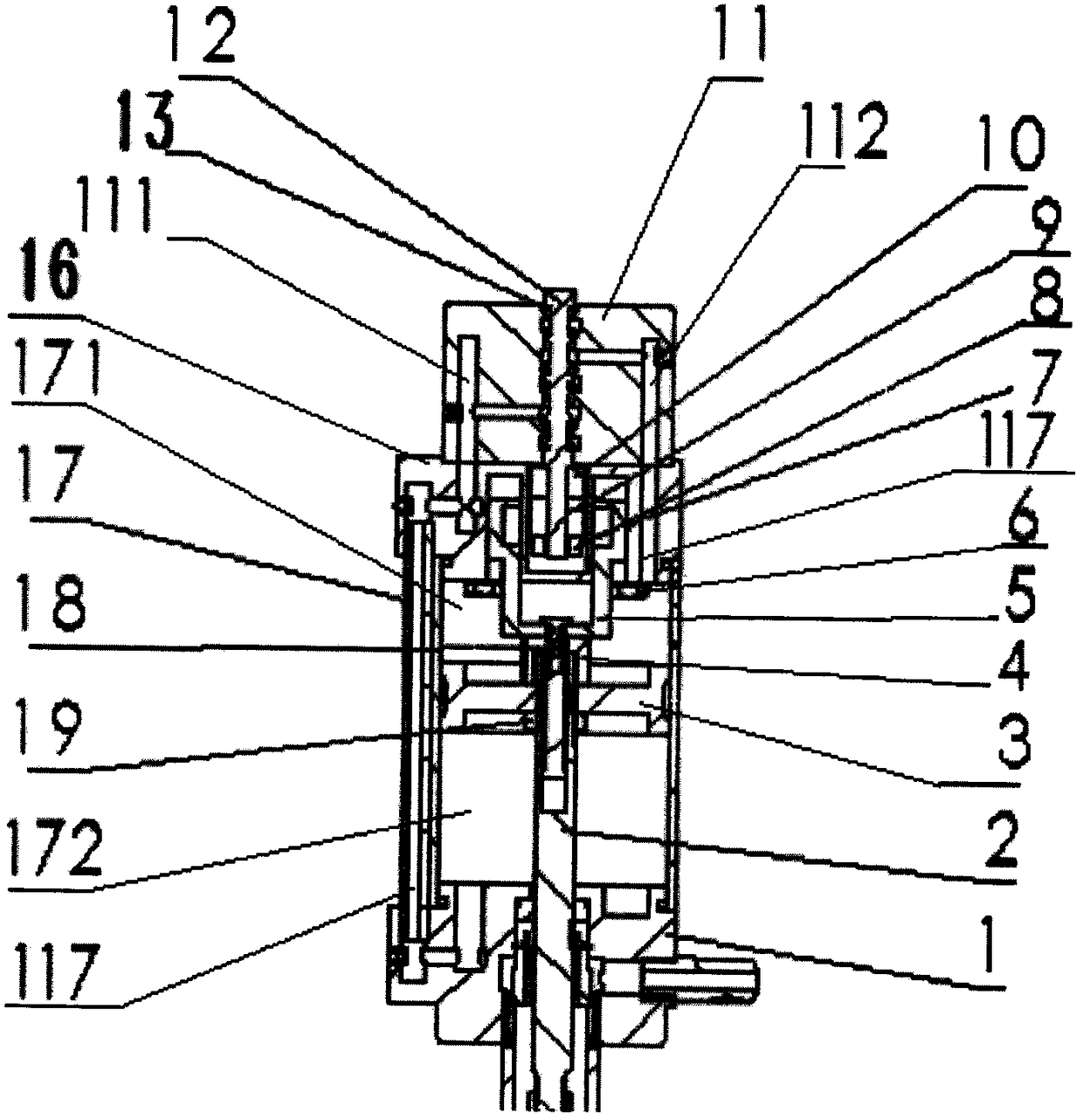 Permanent magnetic pole pneumatic reversing device