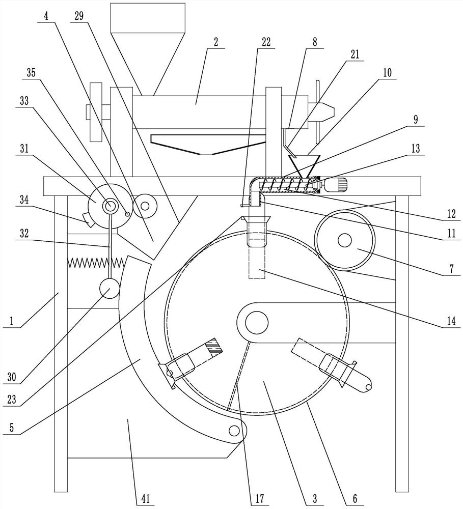 A large particle oil physical pressing device