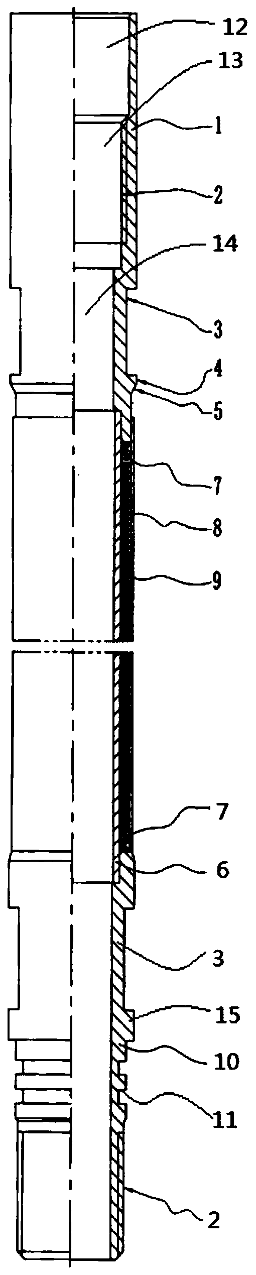 Insulation pipes for heavy oil well hot water closed circulation heating viscosity reducing equipment